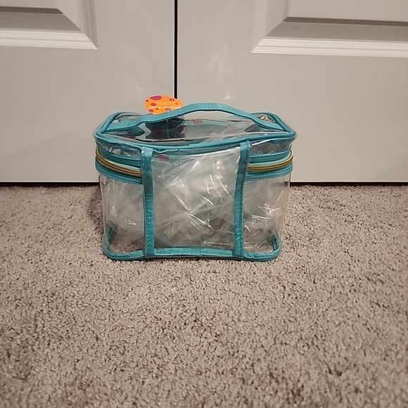 Pop-arazzi 2-Piece Cosmetic Makeup Travel Case, Clear/Printed - Picture 3 of 6